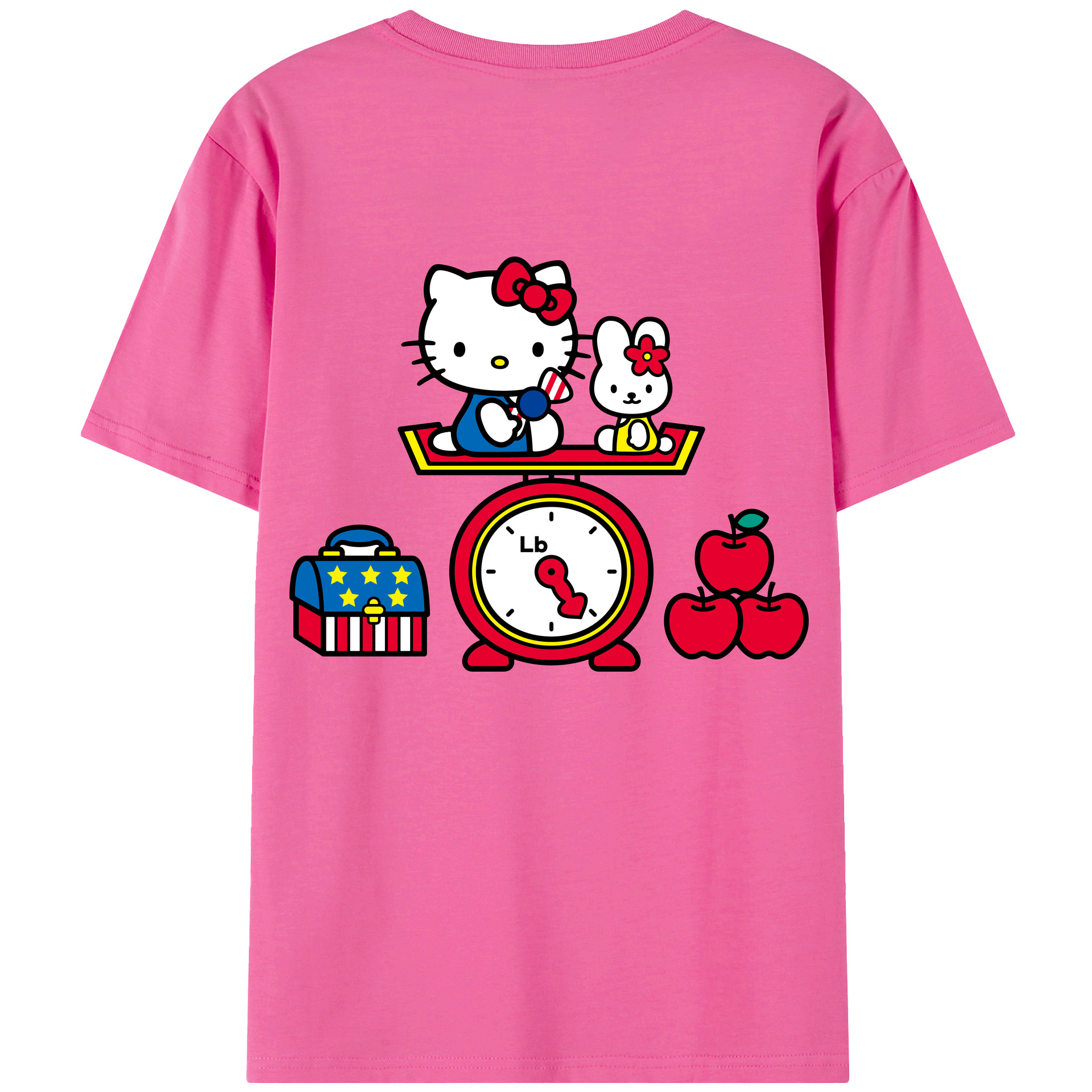 （画像用） Hello Kitty ハローキティ レディース半袖Tシャツ(バックプリント)